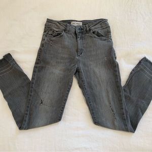 DL1961 Jeans Skinny Leg Grey Black Size 25